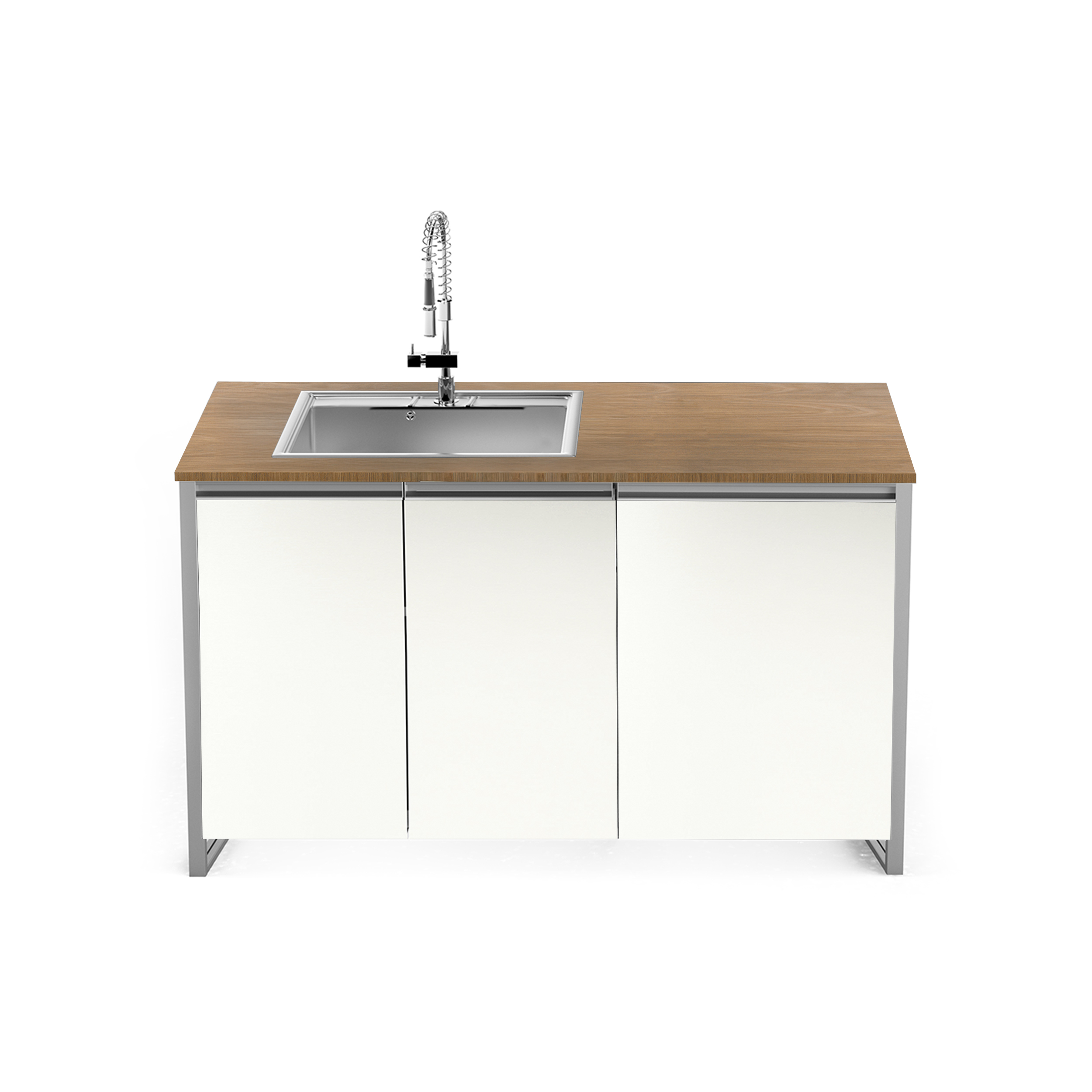 ΚΟΥΖΙΝΑ ΕΞΩΤΕΡΙΚΗΣ ΧΡΗΣΗΣ STEEL GEA BALDO16080-QL-NA-CR | ΝΕΡΟΧΥΤΗΣ 75εκ. 3